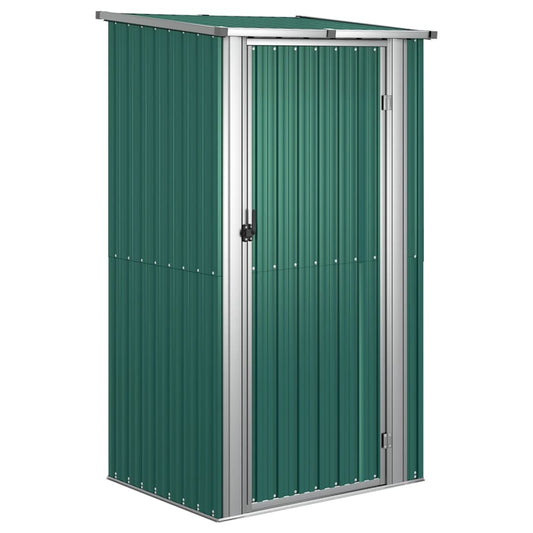Garden Shed Green 118.5x97x209.5 cm Galvanised Steel Garden Shed Green 118.5x97x209.5 cm Galvanised Steel