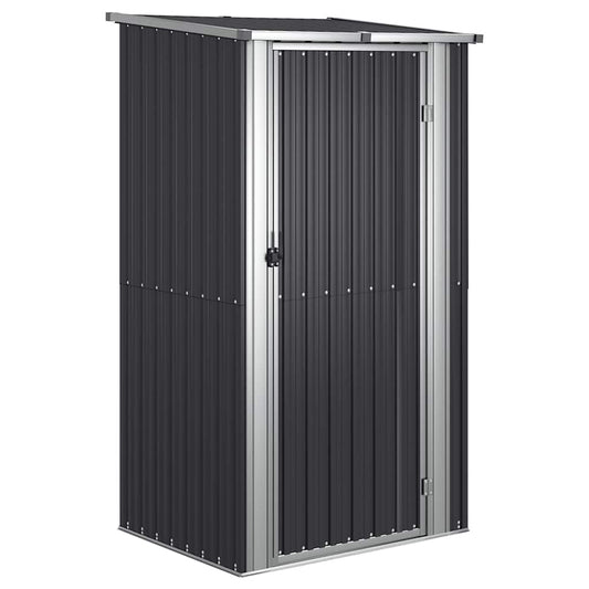 Garden Shed Anthracite 118.5x97x209.5 cm Galvanised Steel Garden Shed Anthracite 118.5x97x209.5 cm Galvanised Steel