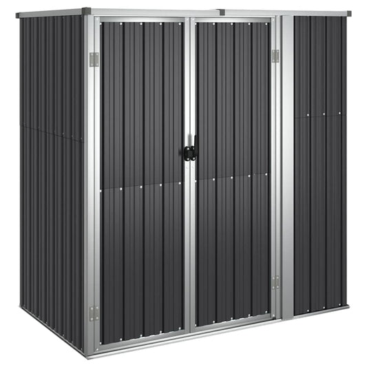 Garden Tool Shed Anthracite 161x89x161 cm Galvanised Steel Garden Tool Shed Anthracite 161x89x161 cm Galvanised Steel