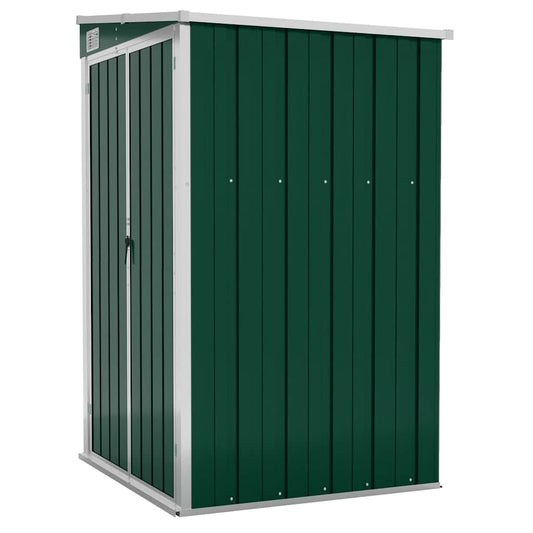 Wall-mounted Garden Shed Green 118x100x178 cm Galvanised Steel Wall-mounted Garden Shed Green 118x100x178 cm Galvanised Steel