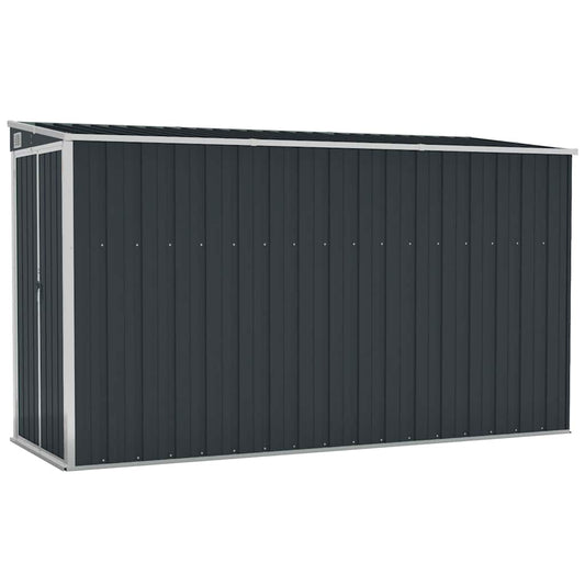 Wall-mounted Garden Shed Anthracite 118x288x178 cm Steel Wall-mounted Garden Shed Anthracite 118x288x178 cm Steel