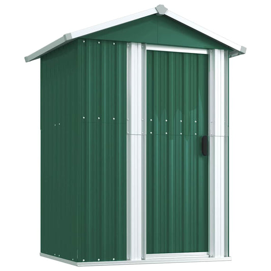 Garden Shed Green 126x97,5x177 cm Galvanised Steel Garden Shed Green 126x97,5x177 cm Galvanised Steel