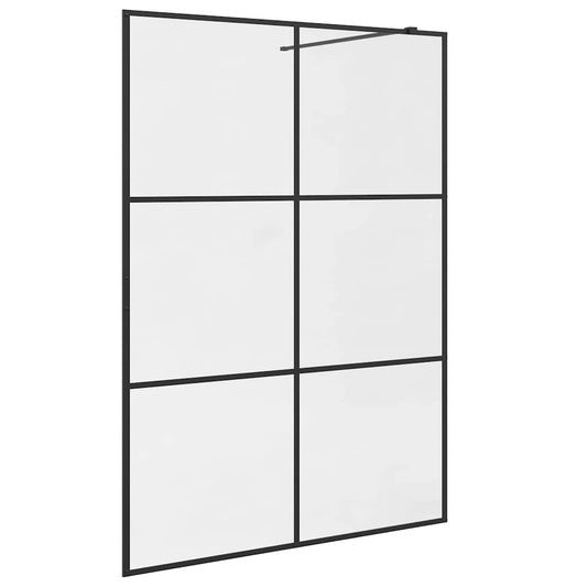 151027 vidaXL Walk-in Shower Wall with Clear ESG Glass 140x195 cm Black 151027 vidaXL Walk-in Shower Wall with Clear ESG Glass 140x195 cm Black