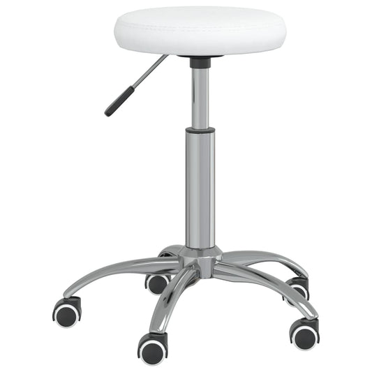 Office Swivel Chair White Faux Leather Office Swivel Chair White Faux Leather