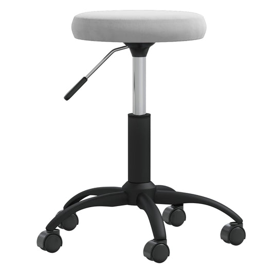 Office Swivel Chair Light Grey Velvet Office Swivel Chair Light Grey Velvet