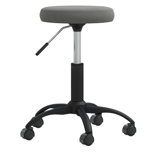 Office Swivel Chair Dark Grey Velvet Office Swivel Chair Dark Grey Velvet