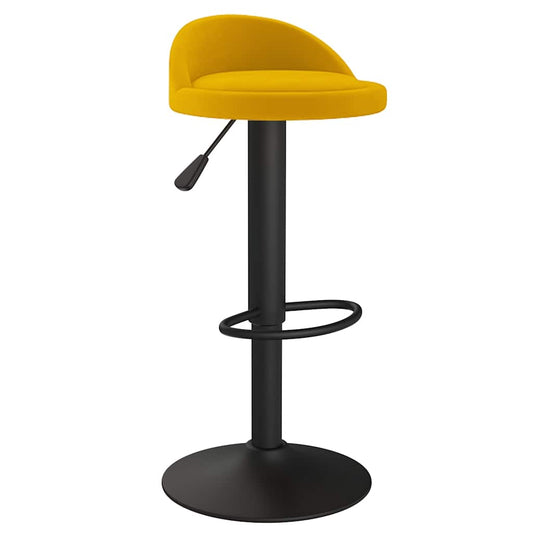 Bar Stool Yellow Velvet Bar Stool Yellow Velvet