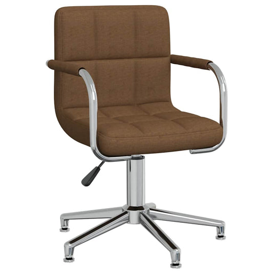 Swivel Office Chair Brown Fabric Swivel Office Chair Brown Fabric