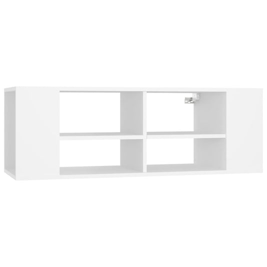 Wall-Mounted TV Cabinet White 102x35x35 cm Engineered Wood Wall-Mounted TV Cabinet White 102x35x35 cm Engineered Wood