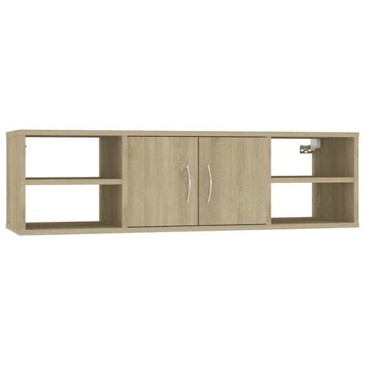 Wall Shelf Sonoma Oak 102x30x29 cm Engineered Wood Wall Shelf Sonoma Oak 102x30x29 cm Engineered Wood