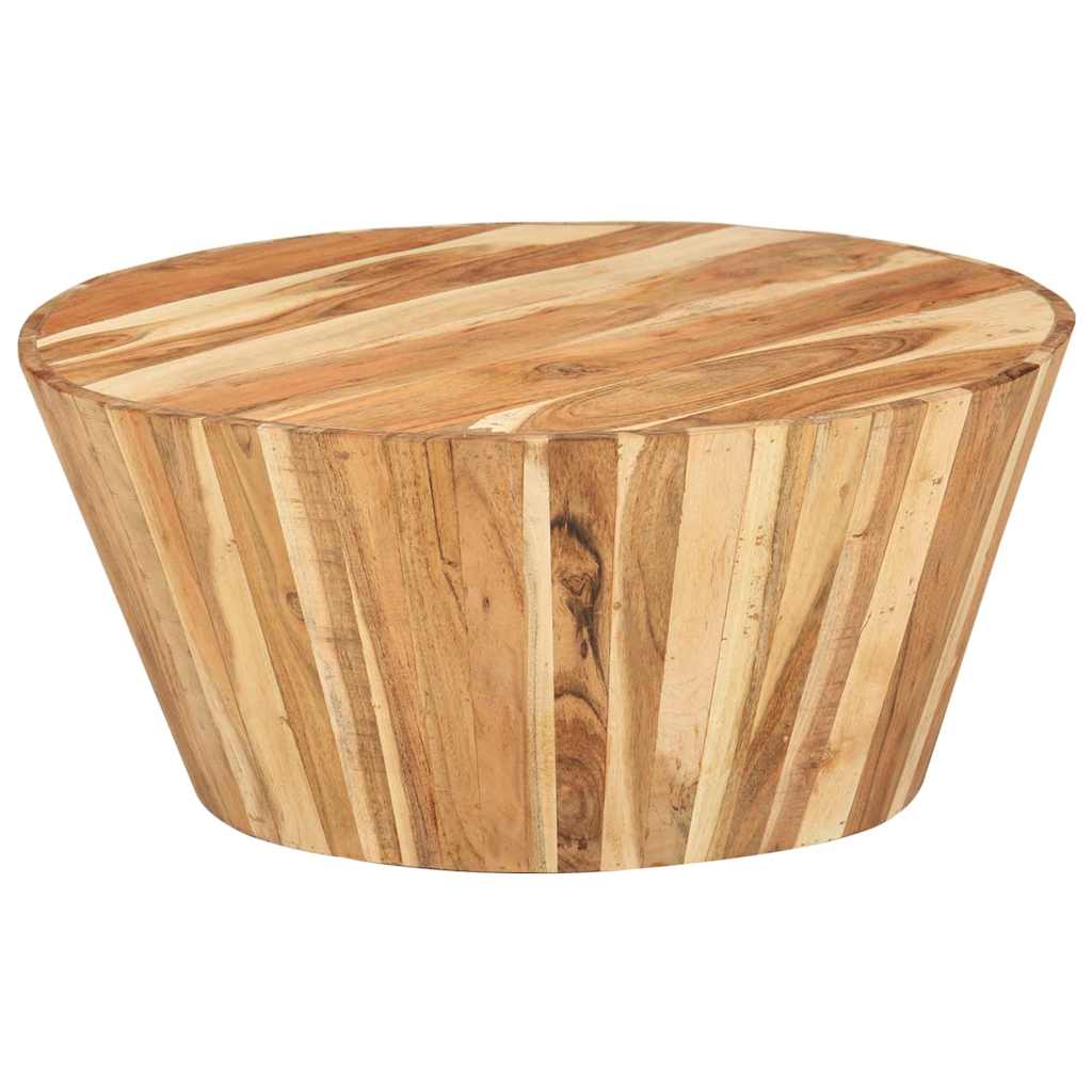 328302 vidaXL Coffee Table Ø65x31 cm Solid Acacia Wood