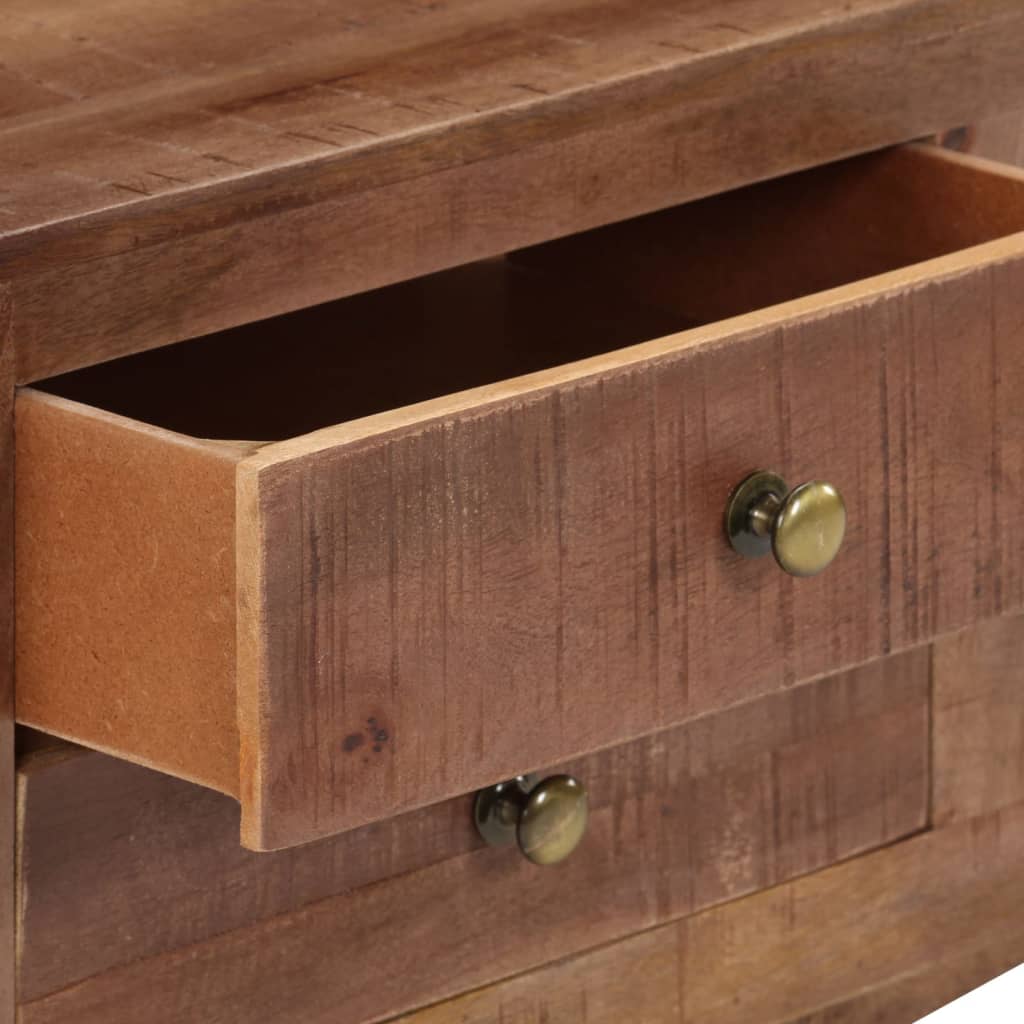 328303 vidaXL TV Cabinet 110x30x40 cm Rough Mango Wood