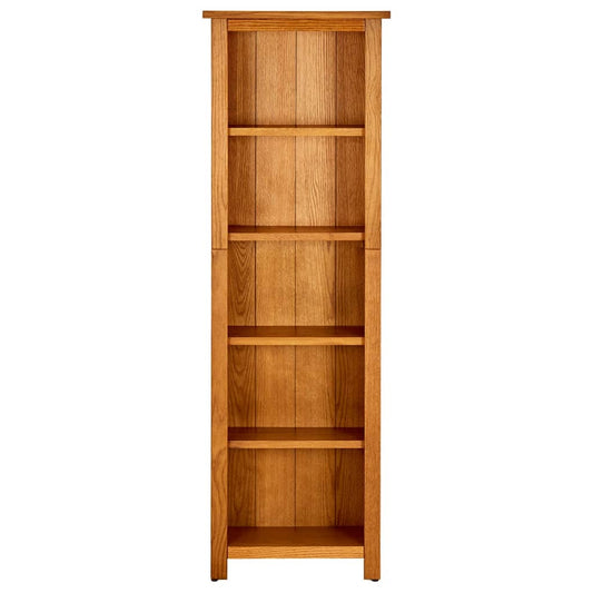 5-Tier Bookcase 45x22x140 cm Solid Oak Wood 5-Tier Bookcase 45x22x140 cm Solid Oak Wood