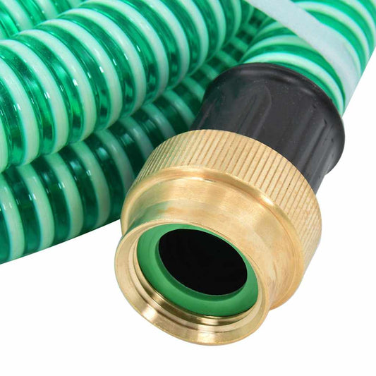 Suction Hose with Brass Connectors Green 1.1" 10 m PVC Suction Hose with Brass Connectors Green 1.1" 10 m PVC