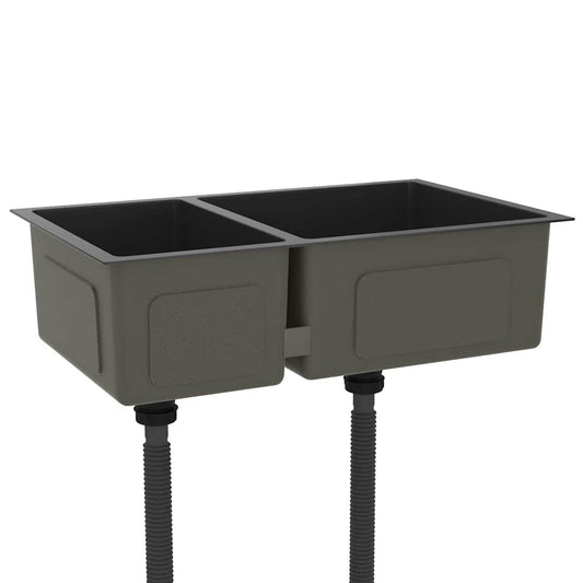 51562 vidaXL Kitchen Sink Black Stainless Steel 51562 vidaXL Kitchen Sink Black Stainless Steel
