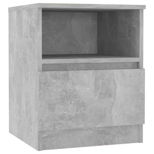 806165 vidaXL Bed Cabinet Concrete Grey 40x40x50 cm Engineered Wood 806165 vidaXL Bed Cabinet Concrete Grey 40x40x50 cm Engineered Wood