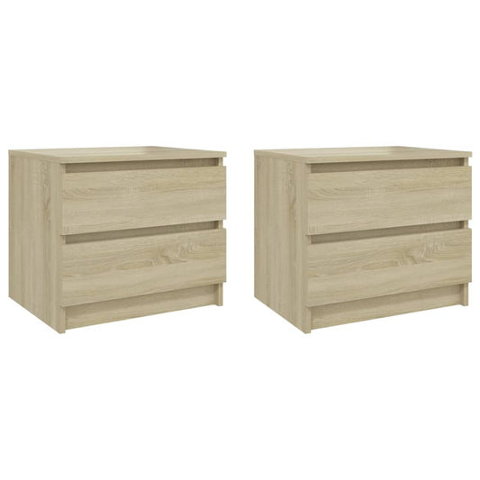 806200 vidaXL Bed Cabinets 2 pcs Sonoma Oak 50x39x43,5 cm Engineered Wood 806200 vidaXL Bed Cabinets 2 pcs Sonoma Oak 50x39x43,5 cm Engineered Wood