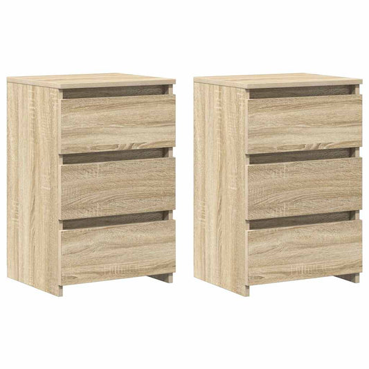 806218 vidaXL Bed Cabinets 2 pcs Sonoma Oak 40x35x62,5 cm Engineered Wood 806218 vidaXL Bed Cabinets 2 pcs Sonoma Oak 40x35x62,5 cm Engineered Wood