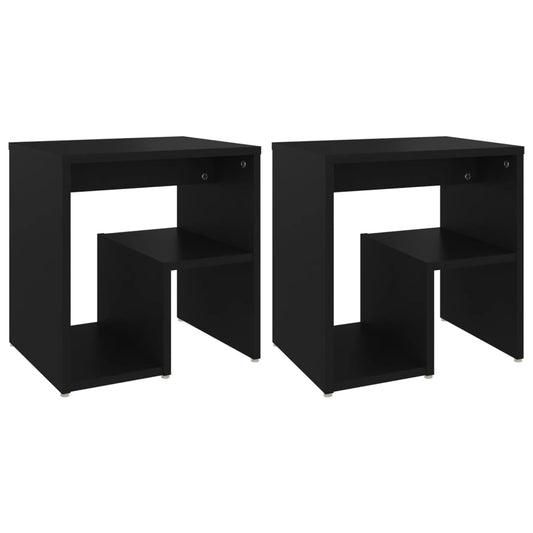 806331 vidaXL Bed Cabinets 2 pcs Black 40x30x40 cm Engineered Wood 806331 vidaXL Bed Cabinets 2 pcs Black 40x30x40 cm Engineered Wood