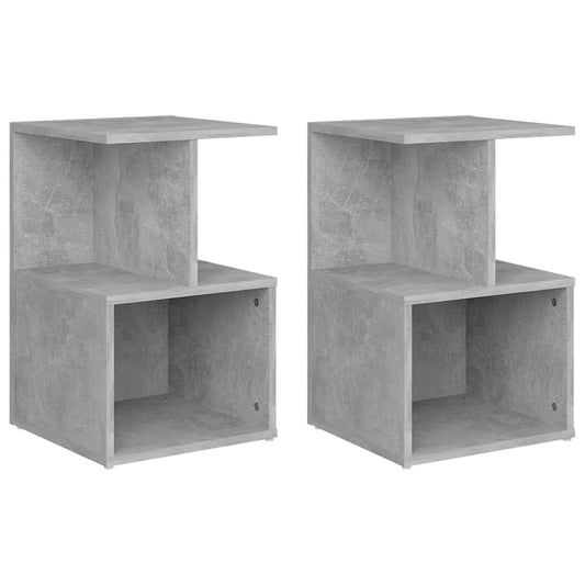 806355 vidaXL Bedside Cabinets 2 pcs Concrete Grey 35x35x55 cm Engineered Wood 806355 vidaXL Bedside Cabinets 2 pcs Concrete Grey 35x35x55 cm Engineered Wood