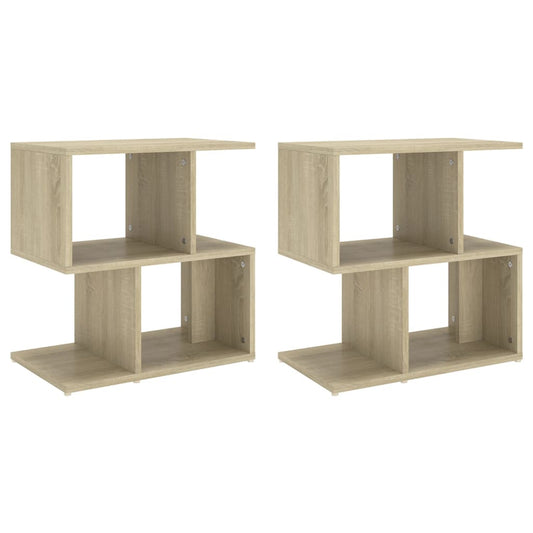 806371 vidaXL Bedside Cabinets 2 pcs Sonoma Oak 50x30x51,5 cm Engineered Wood 806371 vidaXL Bedside Cabinets 2 pcs Sonoma Oak 50x30x51,5 cm Engineered Wood
