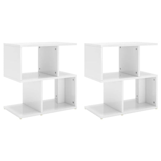 806377 vidaXL Bedside Cabinets 2 pcs High Gloss White 50x30x51,5 cm Engineered Wood 806377 vidaXL Bedside Cabinets 2 pcs High Gloss White 50x30x51,5 cm Engineered Wood