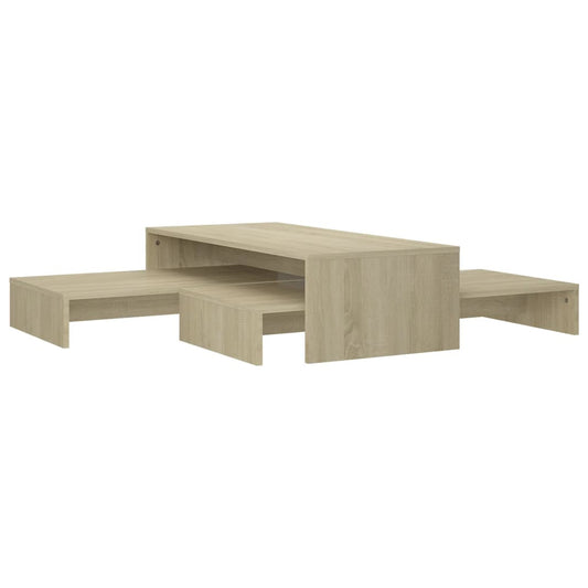 Nesting Coffee Table Set Sonoma Oak 100x100x26.5 cm Engineered Wood Nesting Coffee Table Set Sonoma Oak 100x100x26.5 cm Engineered Wood
