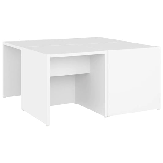 Coffee Tables 4 pcs White 33x33x33 cm Engineered Wood Coffee Tables 4 pcs White 33x33x33 cm Engineered Wood