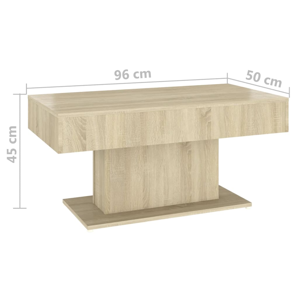 Coffee Table | Sonoma Oak | Engineered Wood | Medium | Durable