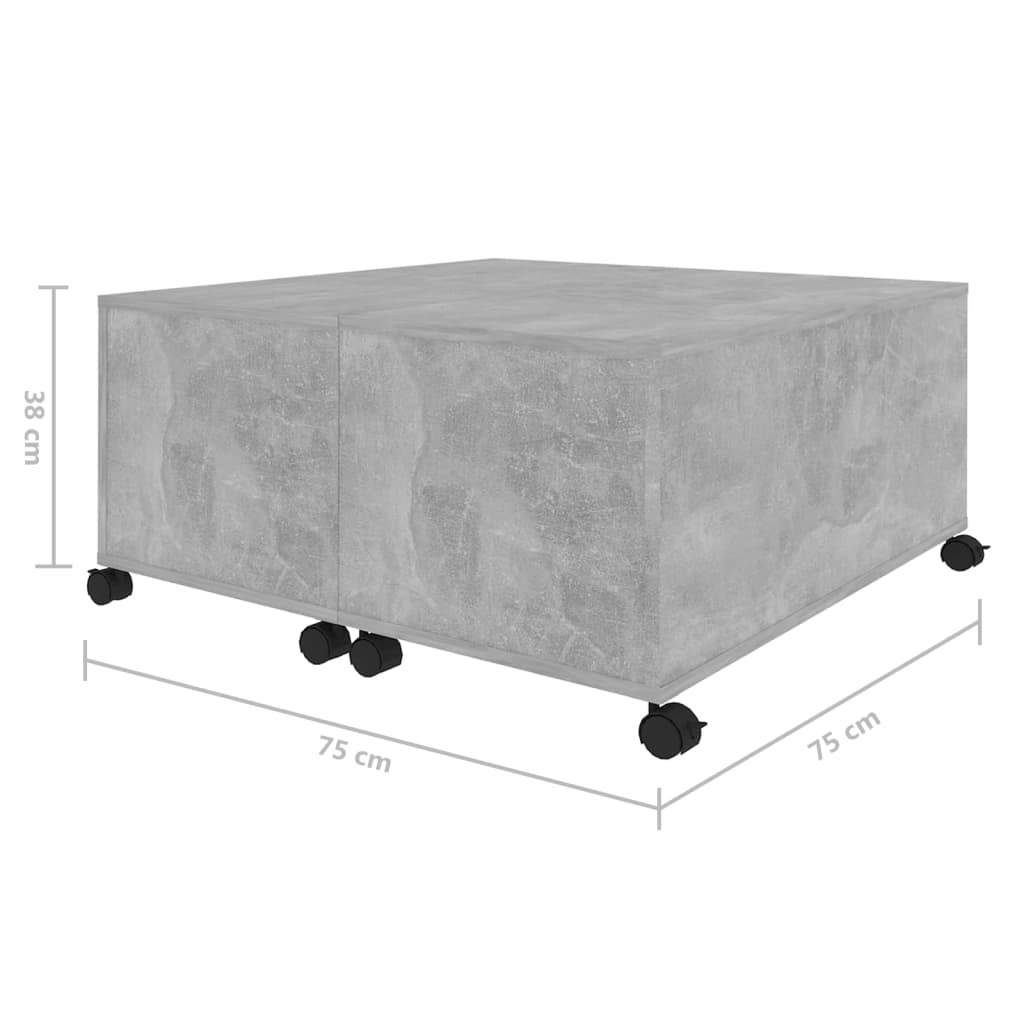 Coffee Table | Concrete Grey | Engineered Wood | Medium | Extendable