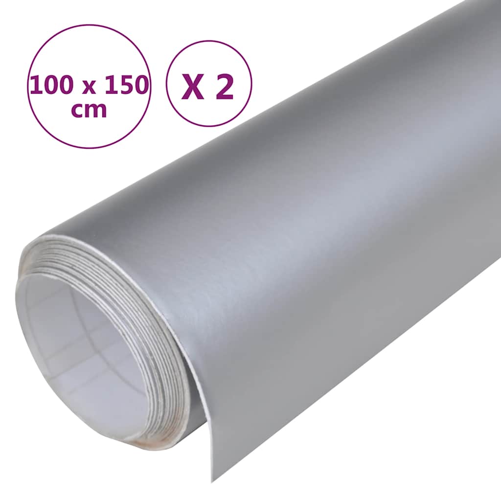 Car Films 2 pcs Matt Silver 100x150 cm
