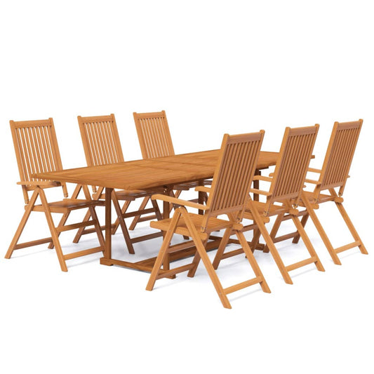 7 Piece Garden Dining Set Solid Wood Acacia 160-240 cm 7 Piece Garden Dining Set Solid Wood Acacia 160-240 cm