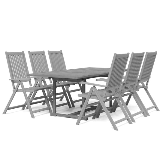 7 Piece Garden Dining Set Solid Wood Acacia 7 Piece Garden Dining Set Solid Wood Acacia