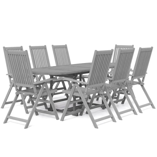 Garden Dining Set | Grey | Solid Acacia wood with grey wash finish Garden Dining Set | Grey | Solid Acacia wood with grey wash finish