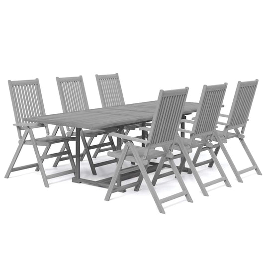 7 Piece Garden Dining Set Solid Wood Acacia 7 Piece Garden Dining Set Solid Wood Acacia