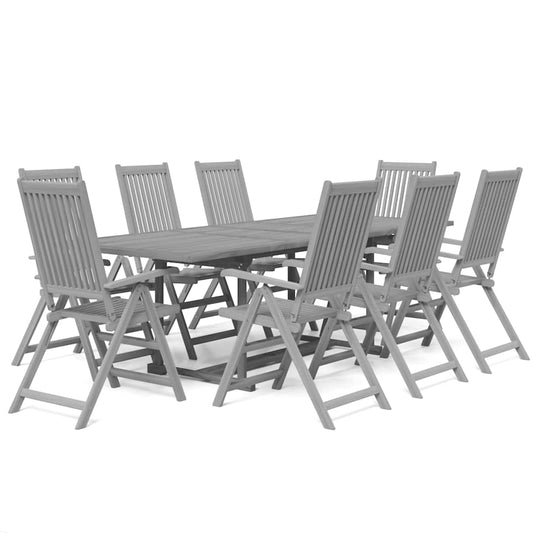9 Piece Garden Dining Set Solid Wood Acacia 9 Piece Garden Dining Set Solid Wood Acacia