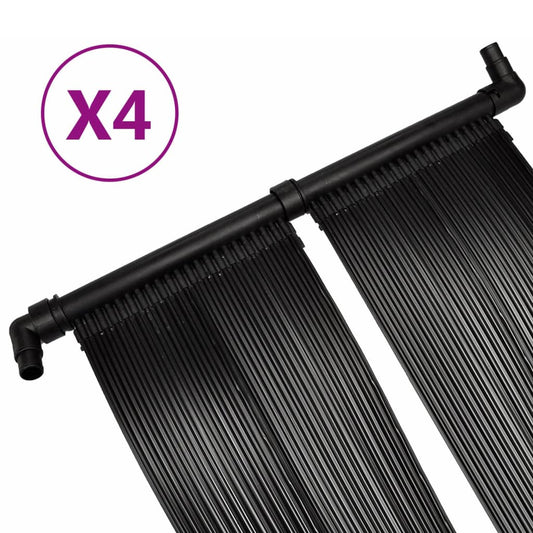 Solar Pool Heater | Set of 4 | Black | Plastic | Large Solar Pool Heater | Set of 4 | Black | Plastic | Large