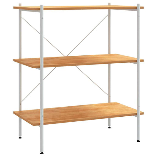336342 vidaXL 3-Tier Shelving Unit White and Oak 80x40x92 cm 336342 vidaXL 3-Tier Shelving Unit White and Oak 80x40x92 cm