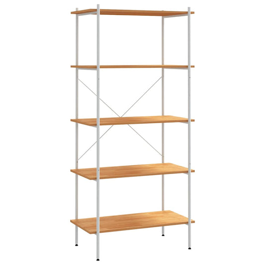 336350 vidaXL 5-Tier Shelving Unit White and Oak 80x40x163 cm 336350 vidaXL 5-Tier Shelving Unit White and Oak 80x40x163 cm