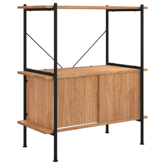 3-Tier Shelving Unit with Cabinet 80x40x92 cm Steel and Engineered Wood 3-Tier Shelving Unit with Cabinet 80x40x92 cm Steel and Engineered Wood