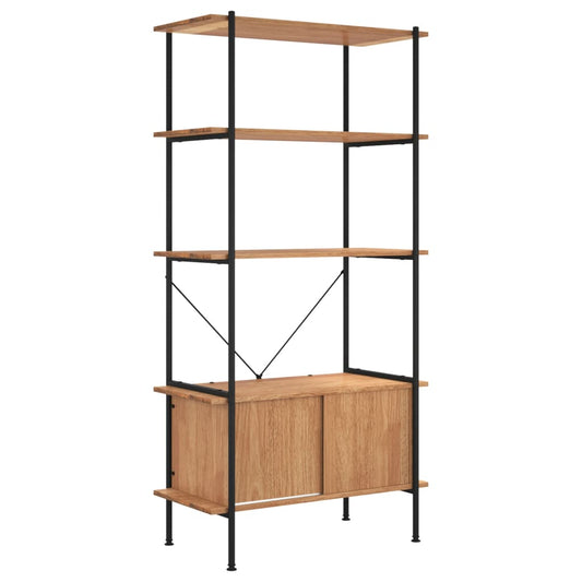 5-Tier Shelving Unit with Cabinet 80x40x163 cm Steel and Engineered Wood 5-Tier Shelving Unit with Cabinet 80x40x163 cm Steel and Engineered Wood
