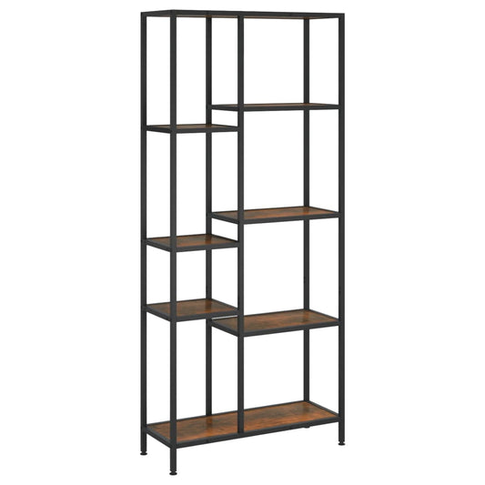 Book Shelf 80x30x180 cm Steel and Engineered Wood Book Shelf 80x30x180 cm Steel and Engineered Wood