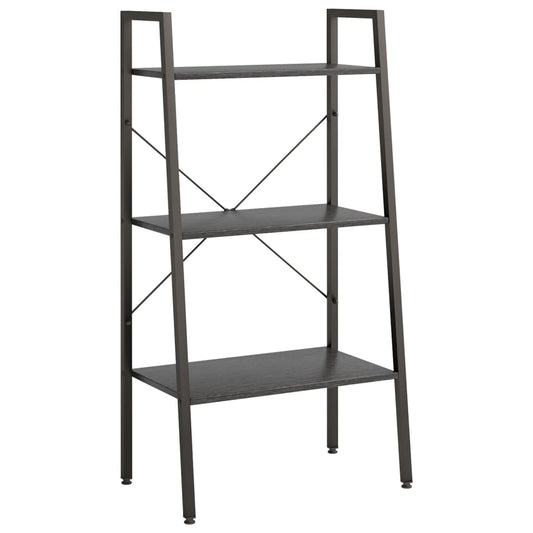 3-Tier Standing Shelf Black 56x35x108 cm 3-Tier Standing Shelf Black 56x35x108 cm