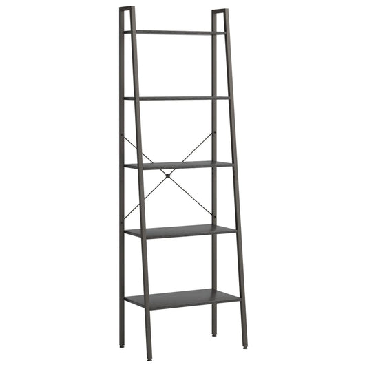 5-Tier Standing Shelf Black 56x35x174 cm 5-Tier Standing Shelf Black 56x35x174 cm