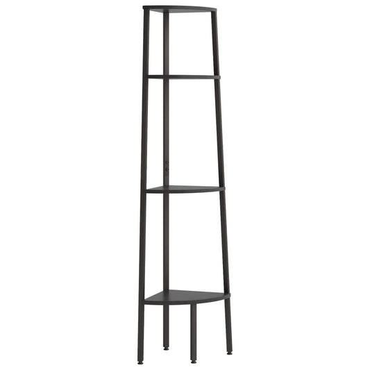 4-Tier Corner Shelf Black 45.5x31.5x150 cm 4-Tier Corner Shelf Black 45.5x31.5x150 cm
