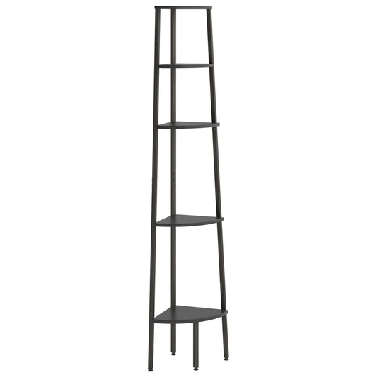336396 vidaXL 5-Tier Corner Shelf Black 45,5x31,5x180 cm 336396 vidaXL 5-Tier Corner Shelf Black 45,5x31,5x180 cm