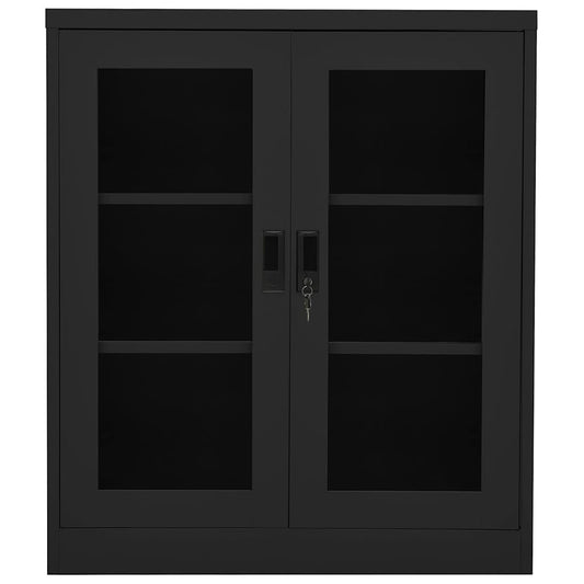 Office Cabinet Anthracite 90x40x105 cm Steel Office Cabinet Anthracite 90x40x105 cm Steel