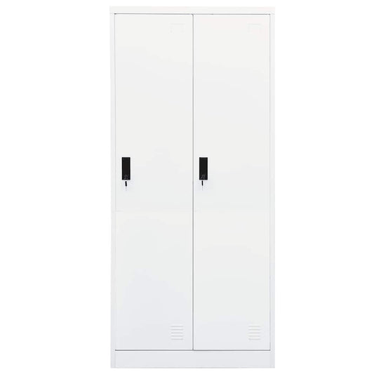 Wardrobe White 80x50x180 cm Steel Wardrobe White 80x50x180 cm Steel