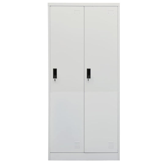 Wardrobe Light Grey 80x50x180 cm Steel Wardrobe Light Grey 80x50x180 cm Steel