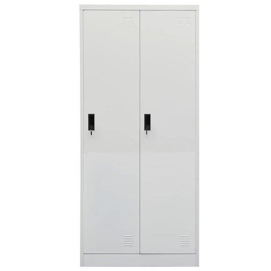 335967 vidaXL Wardrobe Light Grey 80x50x180 cm Steel 335967 vidaXL Wardrobe Light Grey 80x50x180 cm Steel